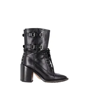 Valentino Garavani double-buckle heeled boots