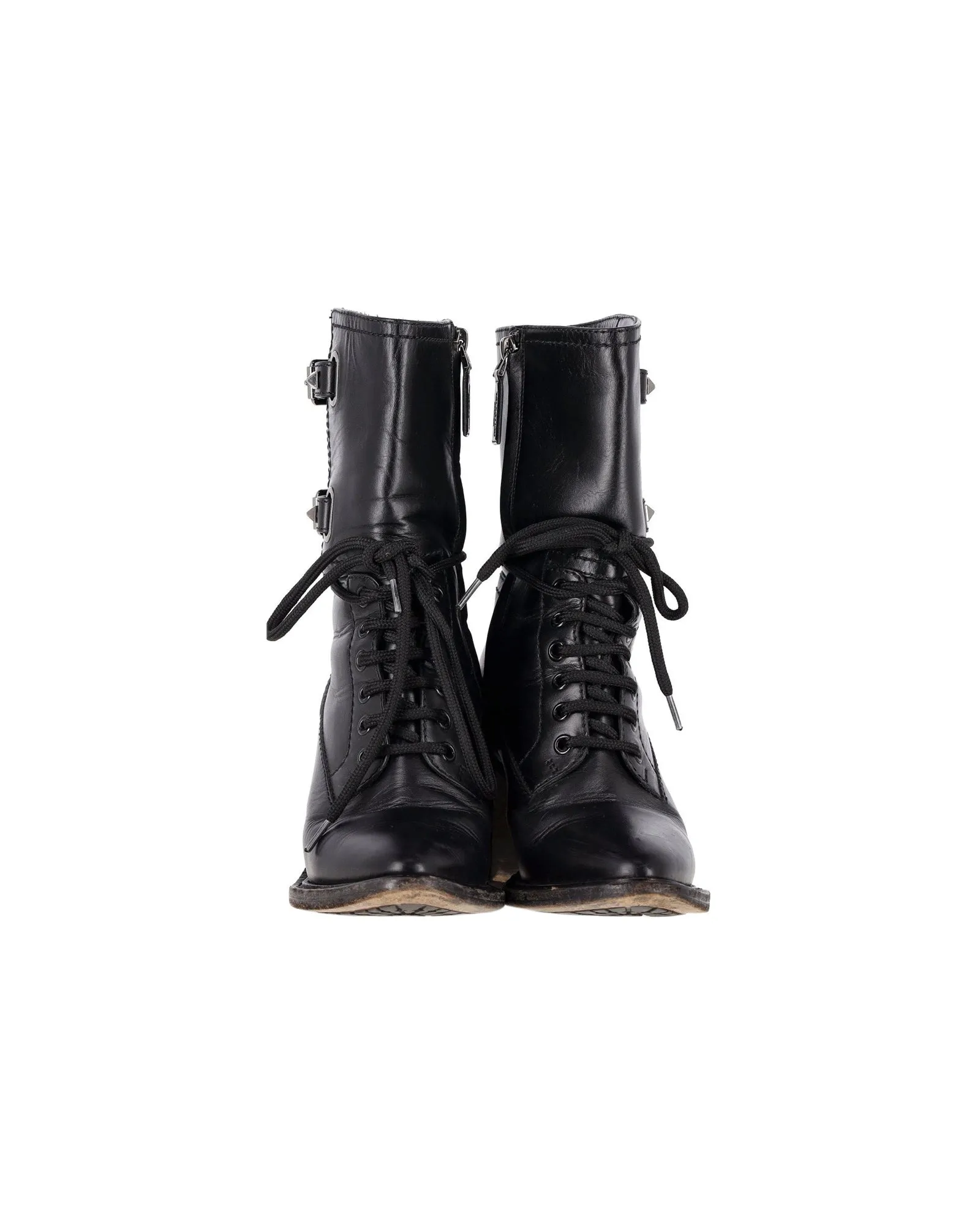 Valentino Garavani double-buckle heeled boots