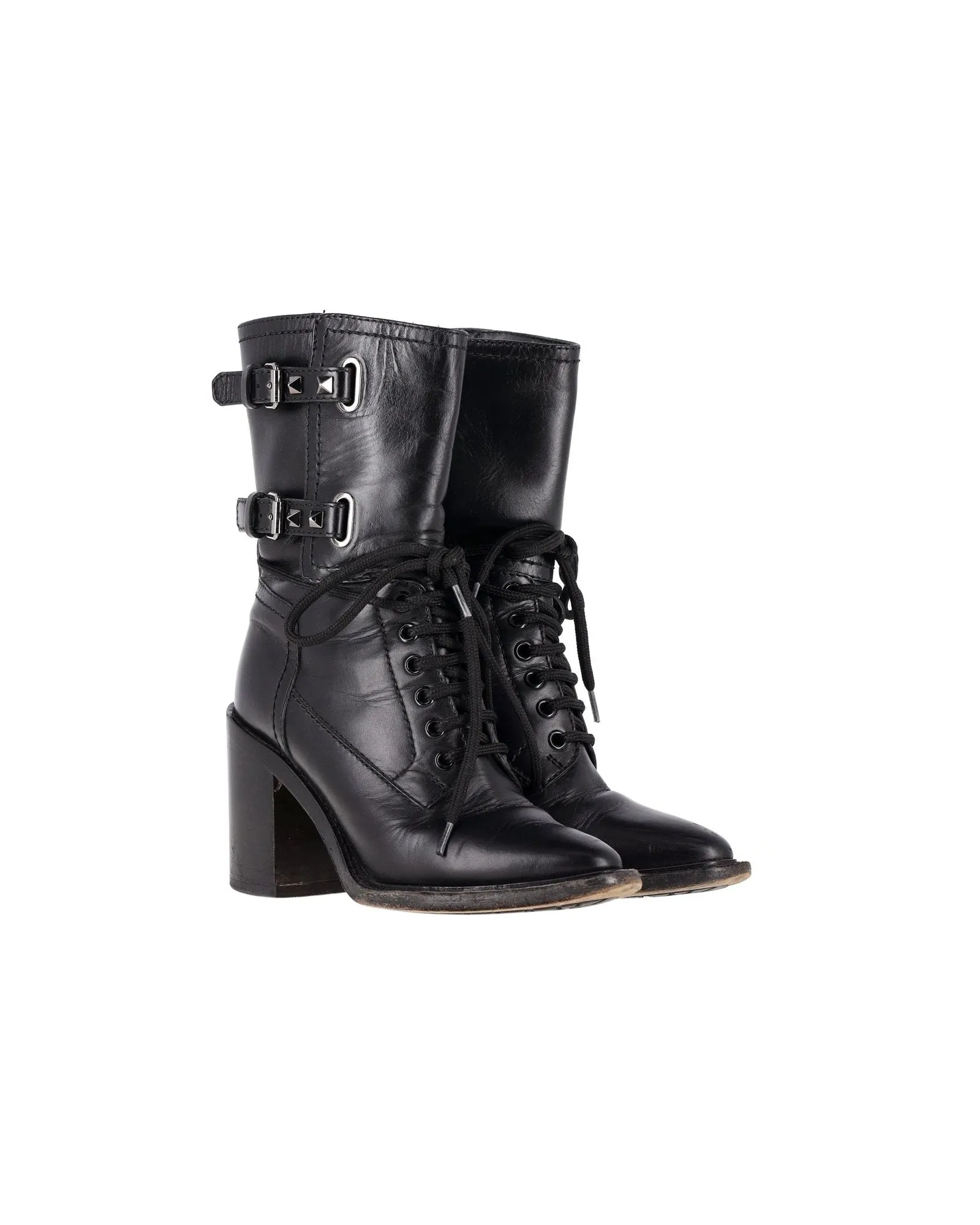 Valentino Garavani double-buckle heeled boots