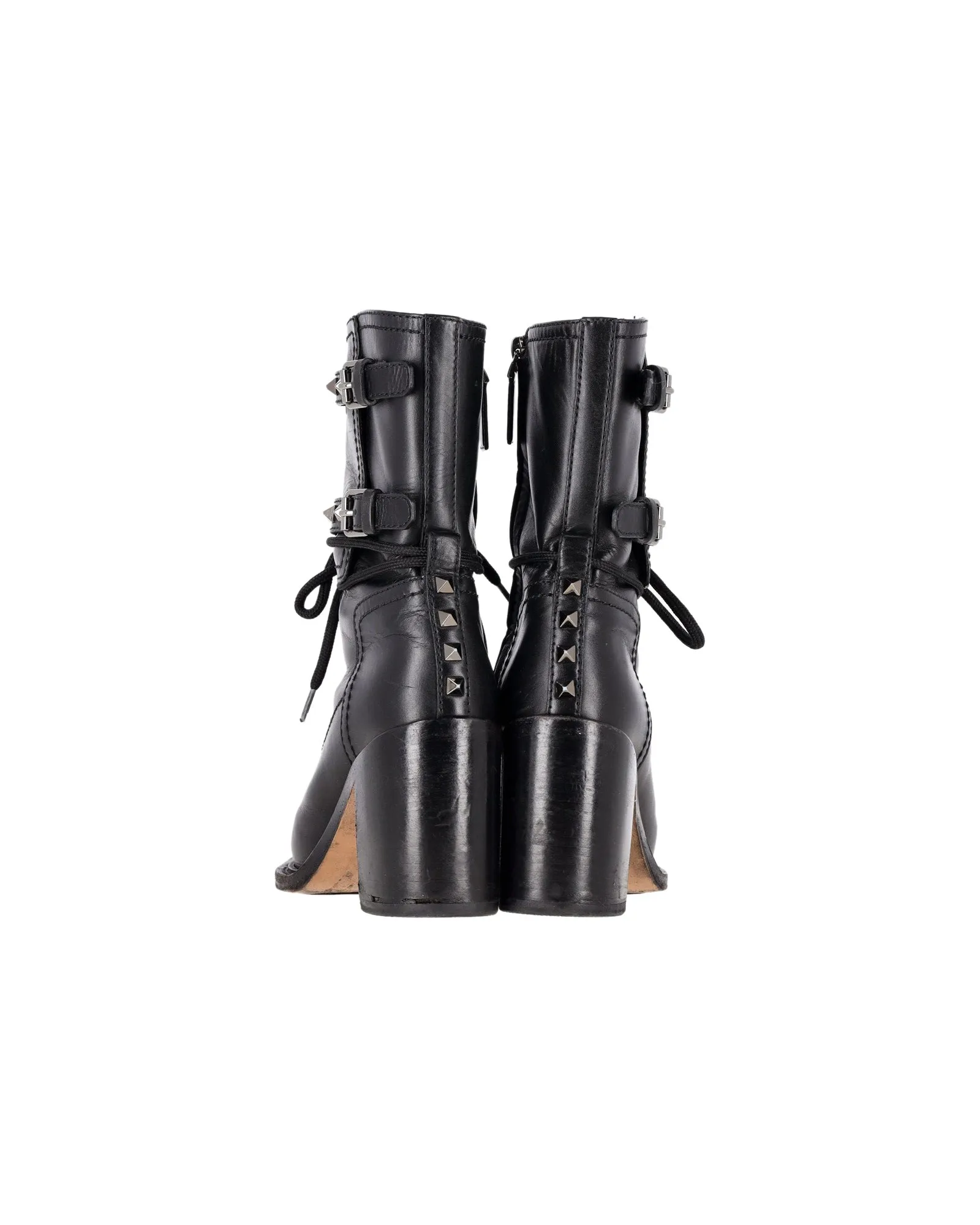 Valentino Garavani double-buckle heeled boots