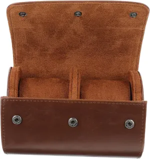 VALICLUD Roll Watch Storage Box Portable Watch Case Watch Strap Travel Case Watch Travel Case LED Lacquered Compartment Stylish Watch Case Holder Portable Watch Storage Case Women Brown