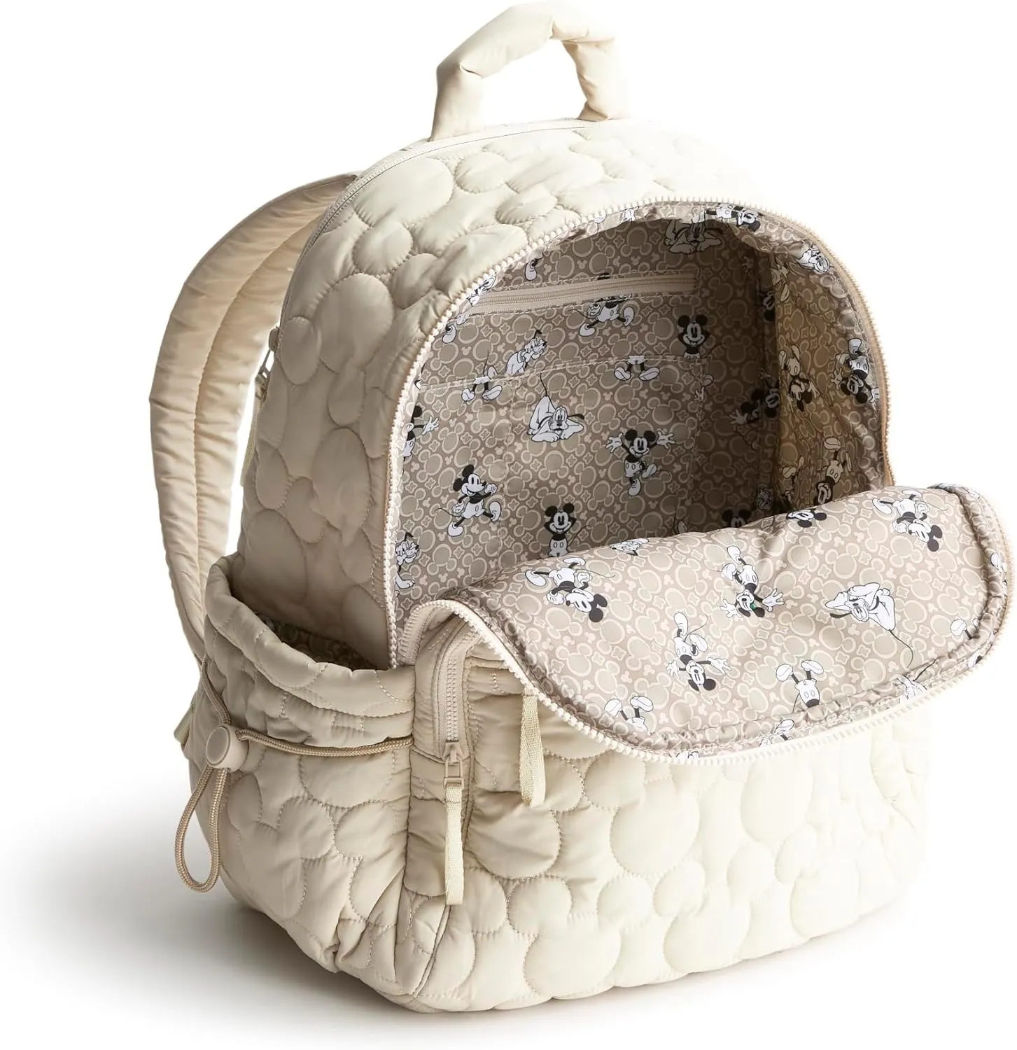 Vera Bradley Women's Disney Featherweight Bancroft Backpack, Pumice Stone, One Size