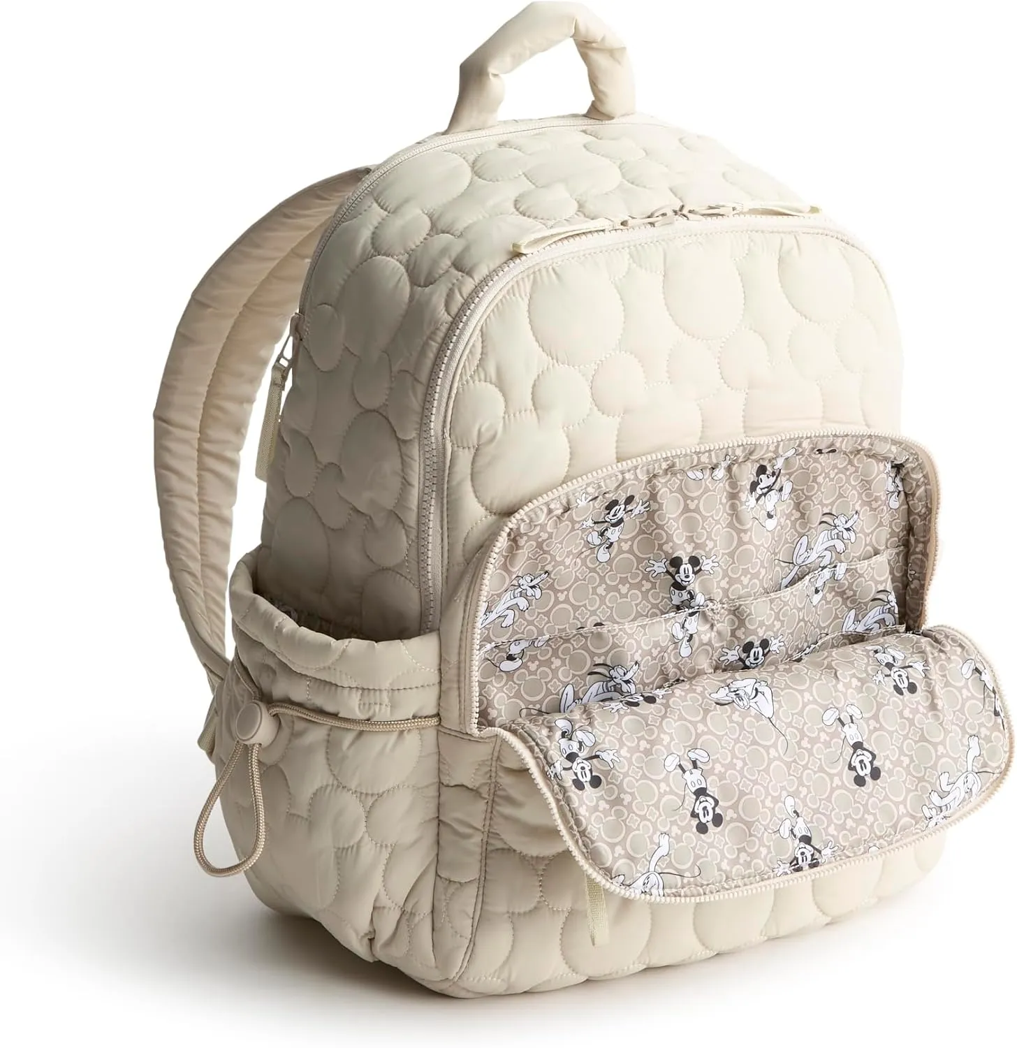Vera Bradley Women's Disney Featherweight Bancroft Backpack, Pumice Stone, One Size