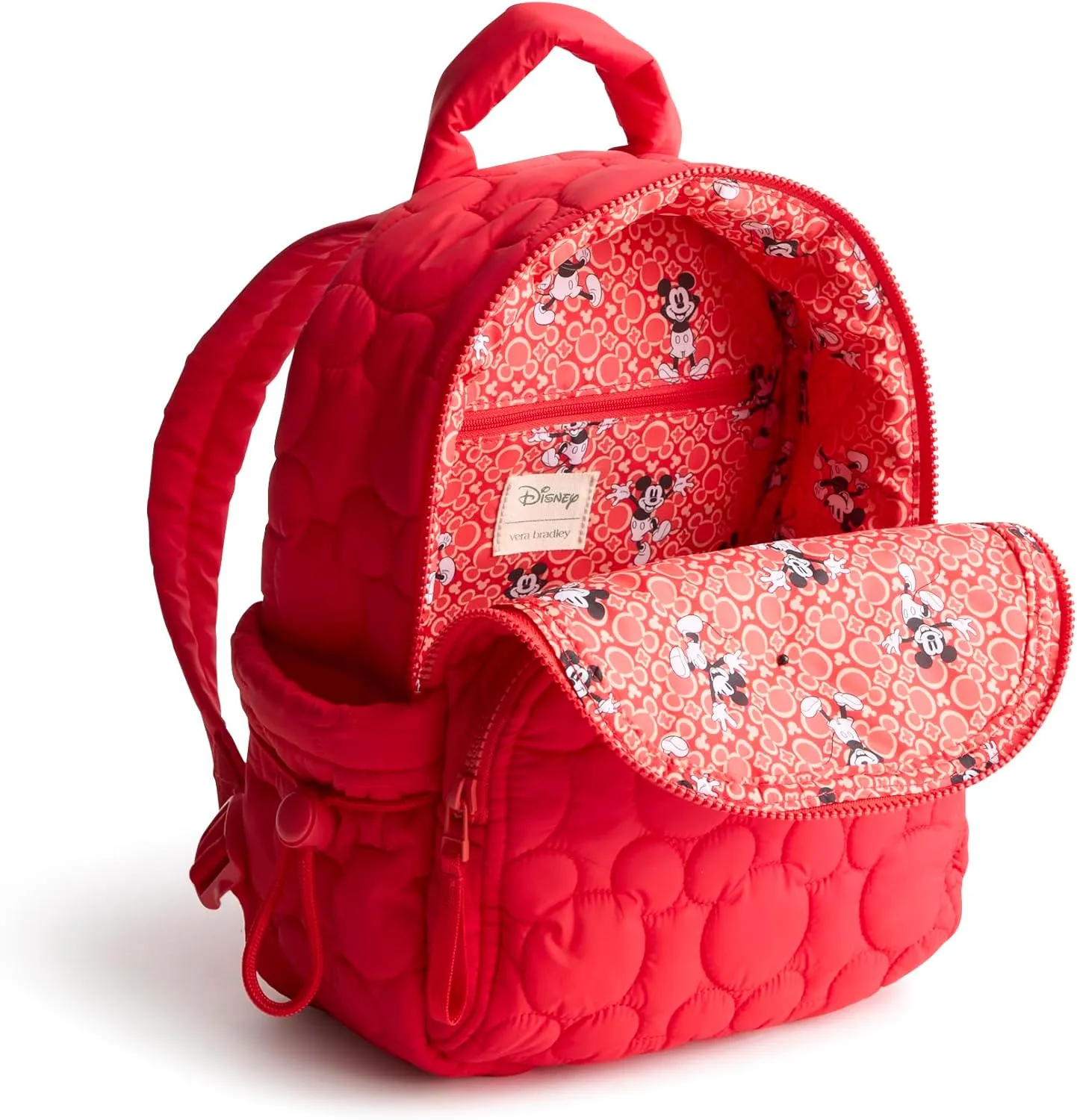 Vera Bradley Women's Disney Featherweight Small Banbury Backpack, High Risk Red, One Size