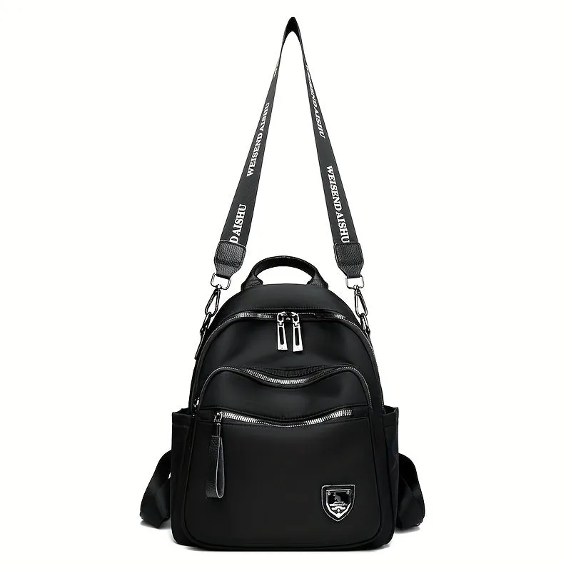 Versatile Black Backpack - Lightweight, Water-Resistant, Large Capacity: Perfect for School, Travel, & Everyday Use
