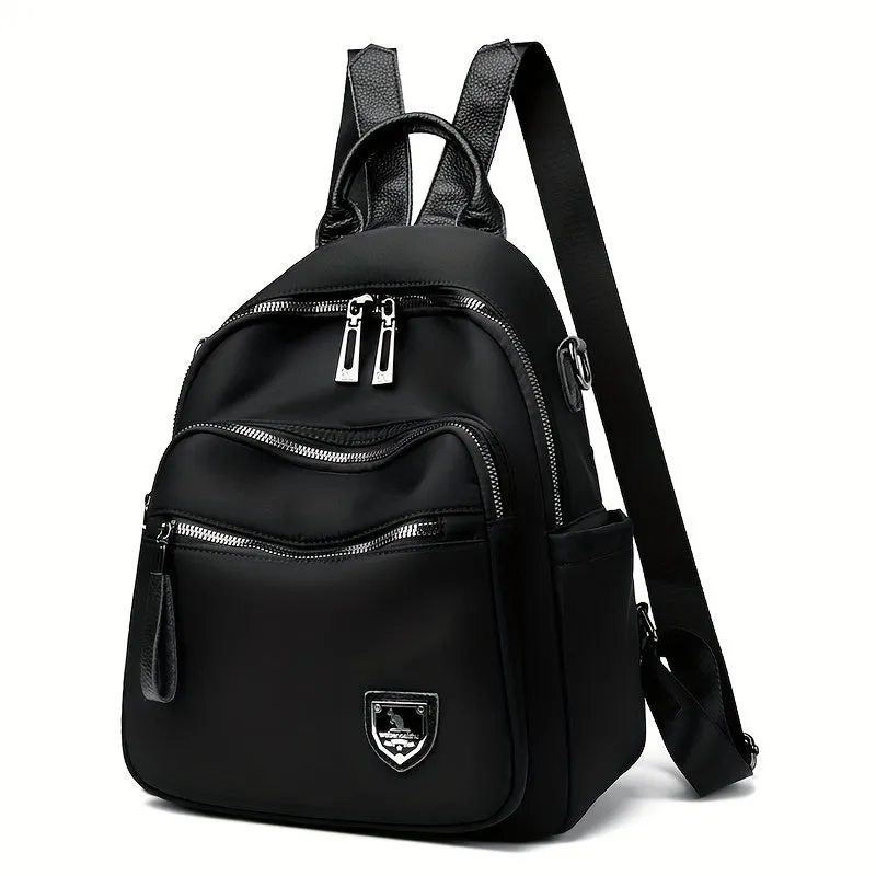Versatile Black Backpack - Lightweight, Water-Resistant, Large Capacity: Perfect for School, Travel, & Everyday Use