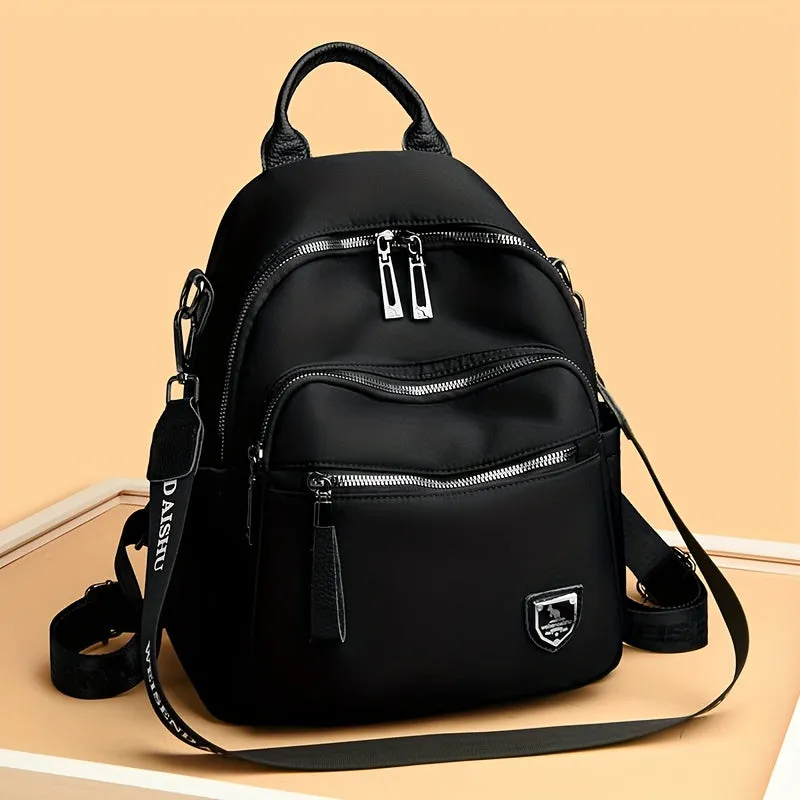 Versatile Black Backpack - Lightweight, Water-Resistant, Large Capacity: Perfect for School, Travel, & Everyday Use