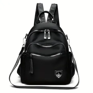 Versatile Black Backpack - Lightweight, Water-Resistant, Large Capacity: Perfect for School, Travel, & Everyday Use