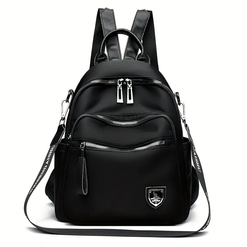 Versatile Black Backpack - Lightweight, Water-Resistant, Large Capacity: Perfect for School, Travel, & Everyday Use