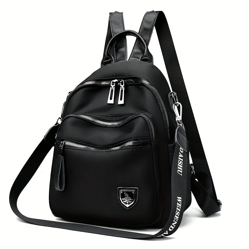 Versatile Black Backpack - Lightweight, Water-Resistant, Large Capacity: Perfect for School, Travel, & Everyday Use