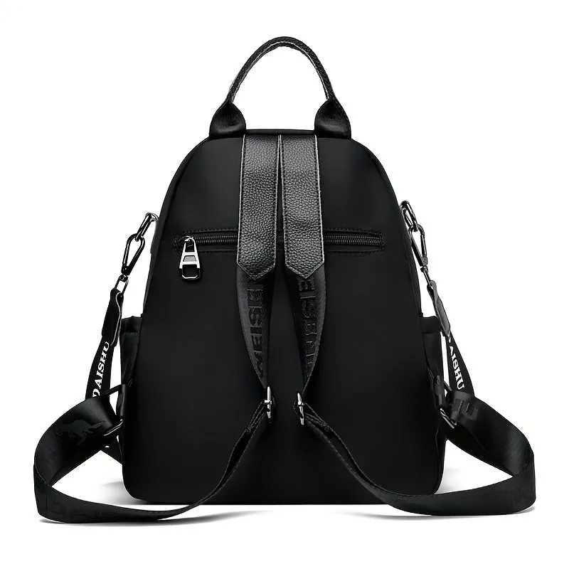 Versatile Black Backpack - Lightweight, Water-Resistant, Large Capacity: Perfect for School, Travel, & Everyday Use