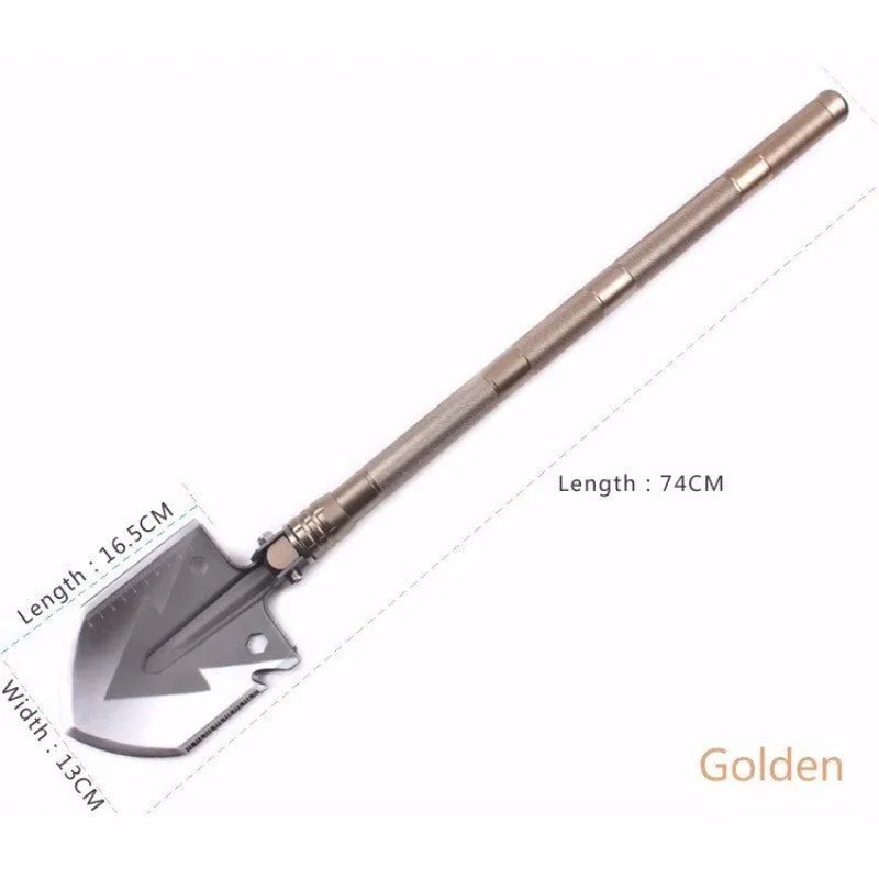 Versatile Tactical Camping Equipment Spade Survival High-standard Multifunction Folding Tool