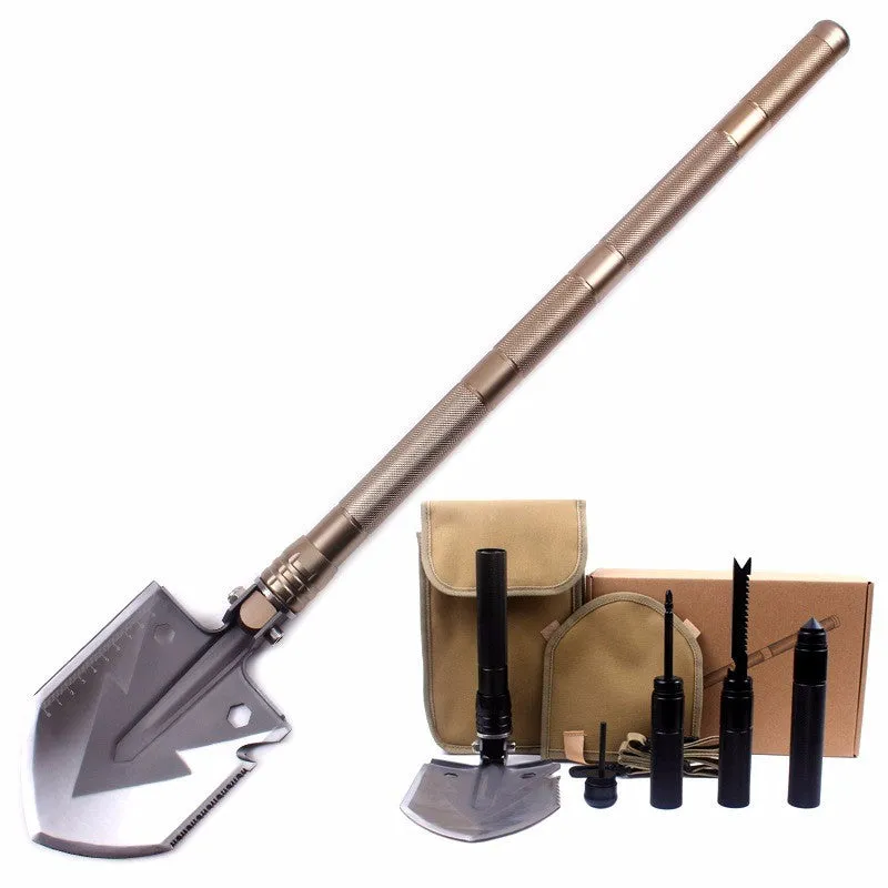 Versatile Tactical Camping Equipment Spade Survival High-standard Multifunction Folding Tool