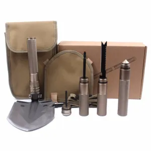 Versatile Tactical Camping Equipment Spade Survival High-standard Multifunction Folding Tool