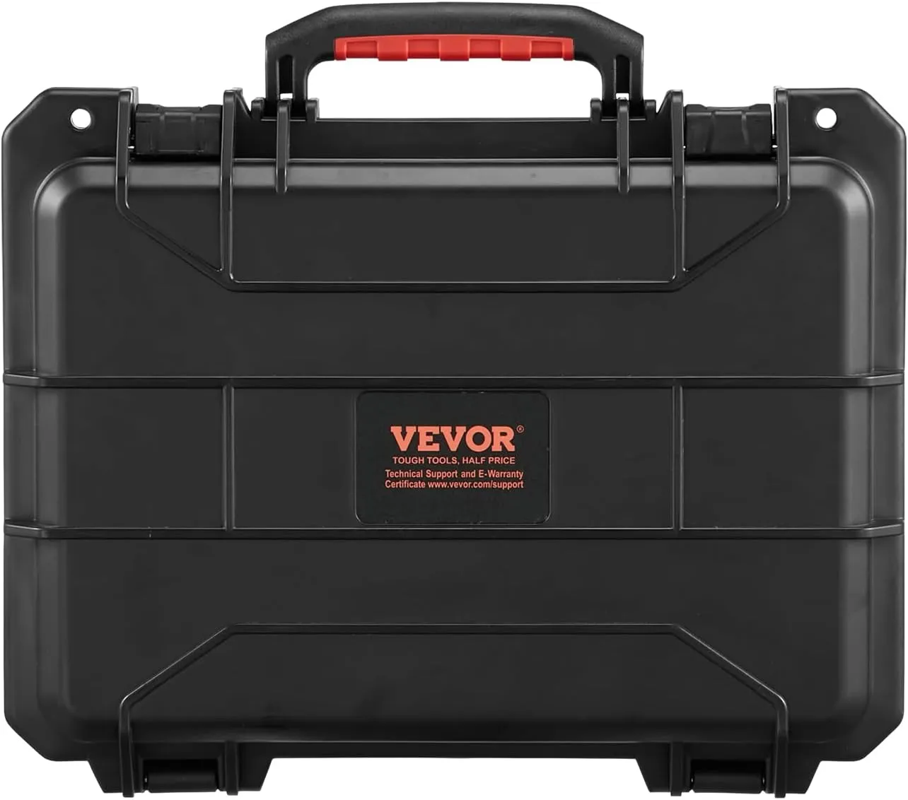 VEVOR Weatherproof Hard Case, Heavy Duty Protective Dry Box Case with Pre-Cut Foam, and Retractable Pull Handles for Travel, Hunting, Military, Tactical, IP67 Waterproof Case for Cameras (40x32x16.6)