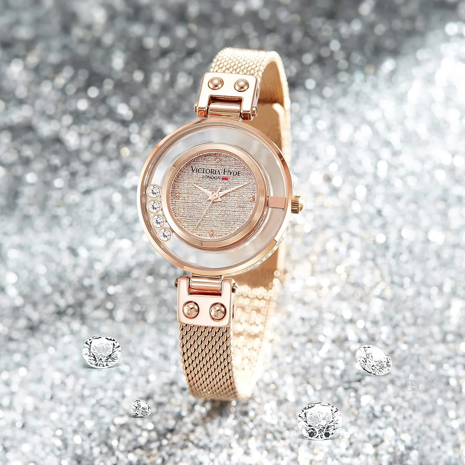 VICTORIA HYDE Women Watches Small Dial Analog Quartz Spark Stars Series