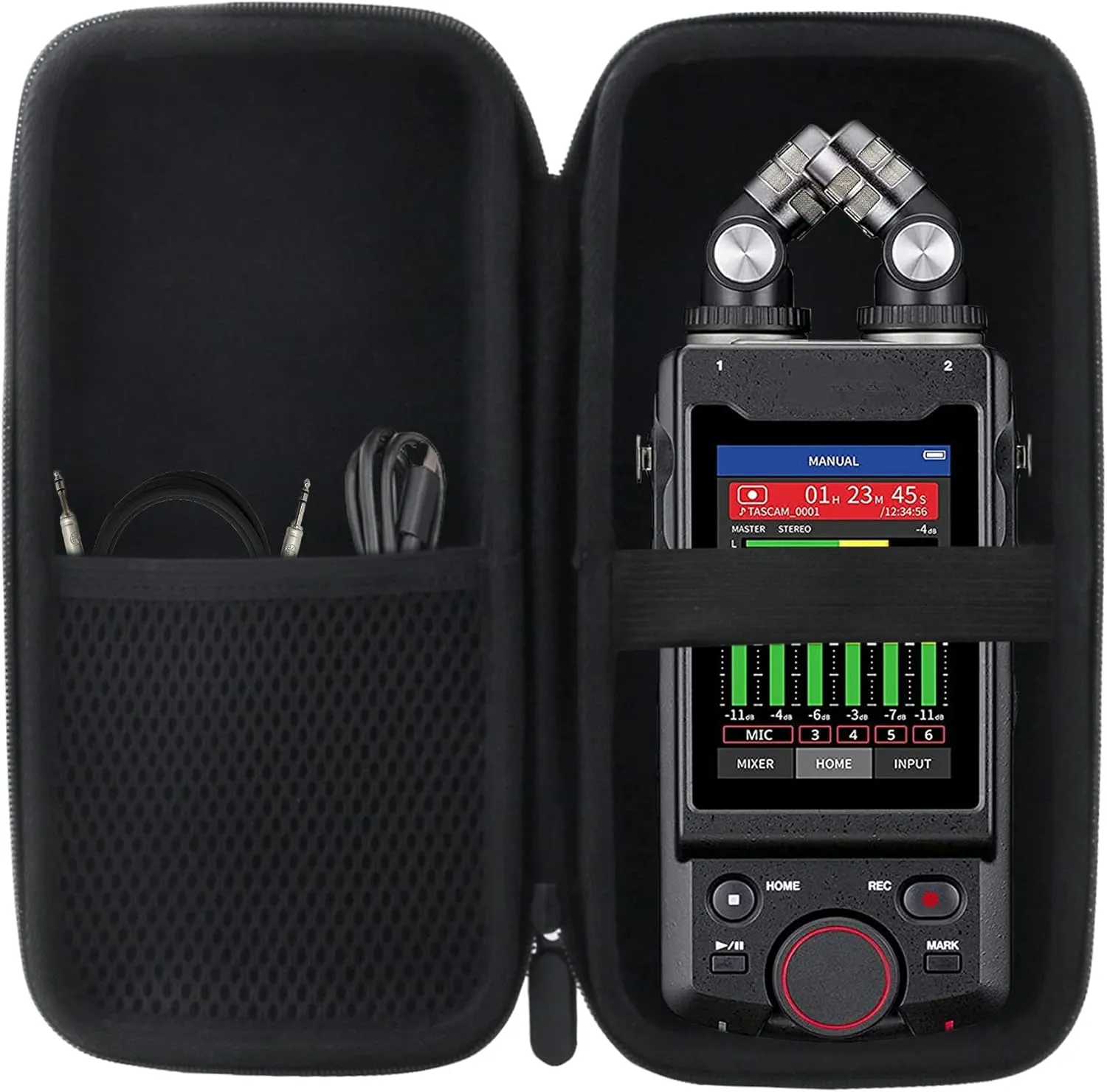 WAIYUCN Hard EVA Carrying Case for Tascam Portacapture X8 High Resolution Multi-Track Recorder Case.