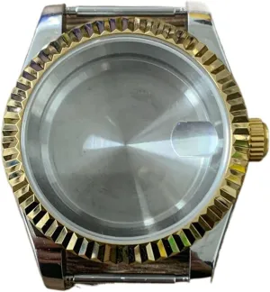 Watch 39mm Stainless Steel Case PVD, Sapphire Crystal, Transparent Back Cover, Japanese Movement NH35 / NH36 watch case