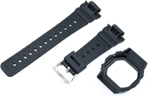 Watch Accessories Resin Strap Case Men's Compatible with Casio G-Shock DW5600 GW5000 GW5035 GW5030 Waterproof Rubber Strap Female Watch Band Lasting