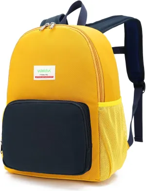 Waterproof Backpack for School Kids Backpack Bookbag Girls Boys Lightweight Travel Bag (Yellow)