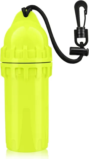 Waterproof Diving Dry Box, Scuba Safety Storage Container with Clip, Secure Cylindrical Seal Bottle Dry Capsule Case for Snorkeling, Kayaking, Boating - Protect Keys, Cash, Sunglasses, and Essentials