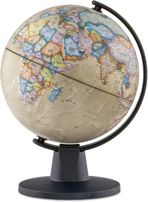 Waypoint Geographic GeoClassic 6" Ready-to-Assemble Antique Ocean World Globe - Up-To-Date Cartography for Educational Reference or Office Decor