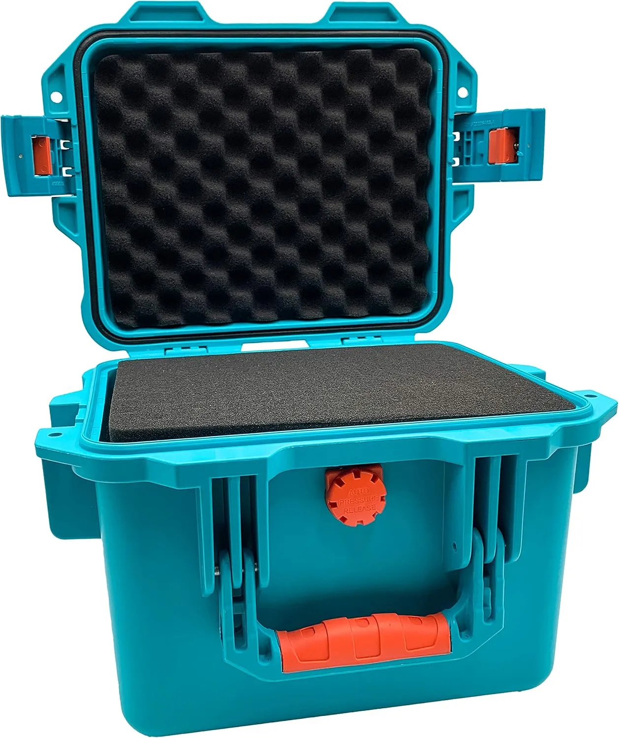 Weatherproof Shockproof Hard Case With Customizable Foam Interior - IP67 Dust and Water Protection - 12” x 10” x 8”