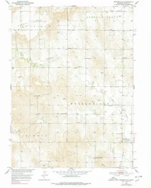 Westerville NE topo map, 1:24000 Scale, 7.5 X 7.5 Minute, Historical, 1974, Updated 1978, 26.7 x 22 in