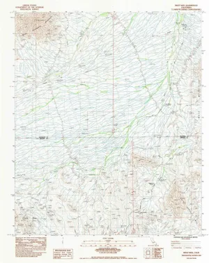 Wiley Well CA topo map, 1:24000 Scale, 7.5 X 7.5 Minute, Historical, 1983, Updated 1983, 26.9 x 21.5 in