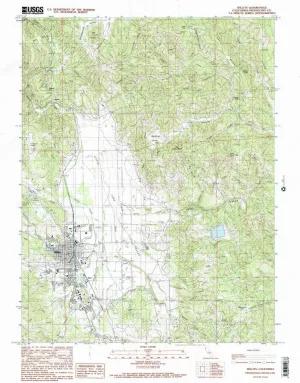 Willits CA topo map, 1:24000 Scale, 7.5 X 7.5 Minute, Historical, 1991, Updated 1991, 26.7 x 21.4 in