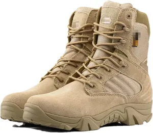 Winter Mens Boots Combat High Boots Outdoor Sport Male Shoes Climb Mountains Cross Country Shoes
