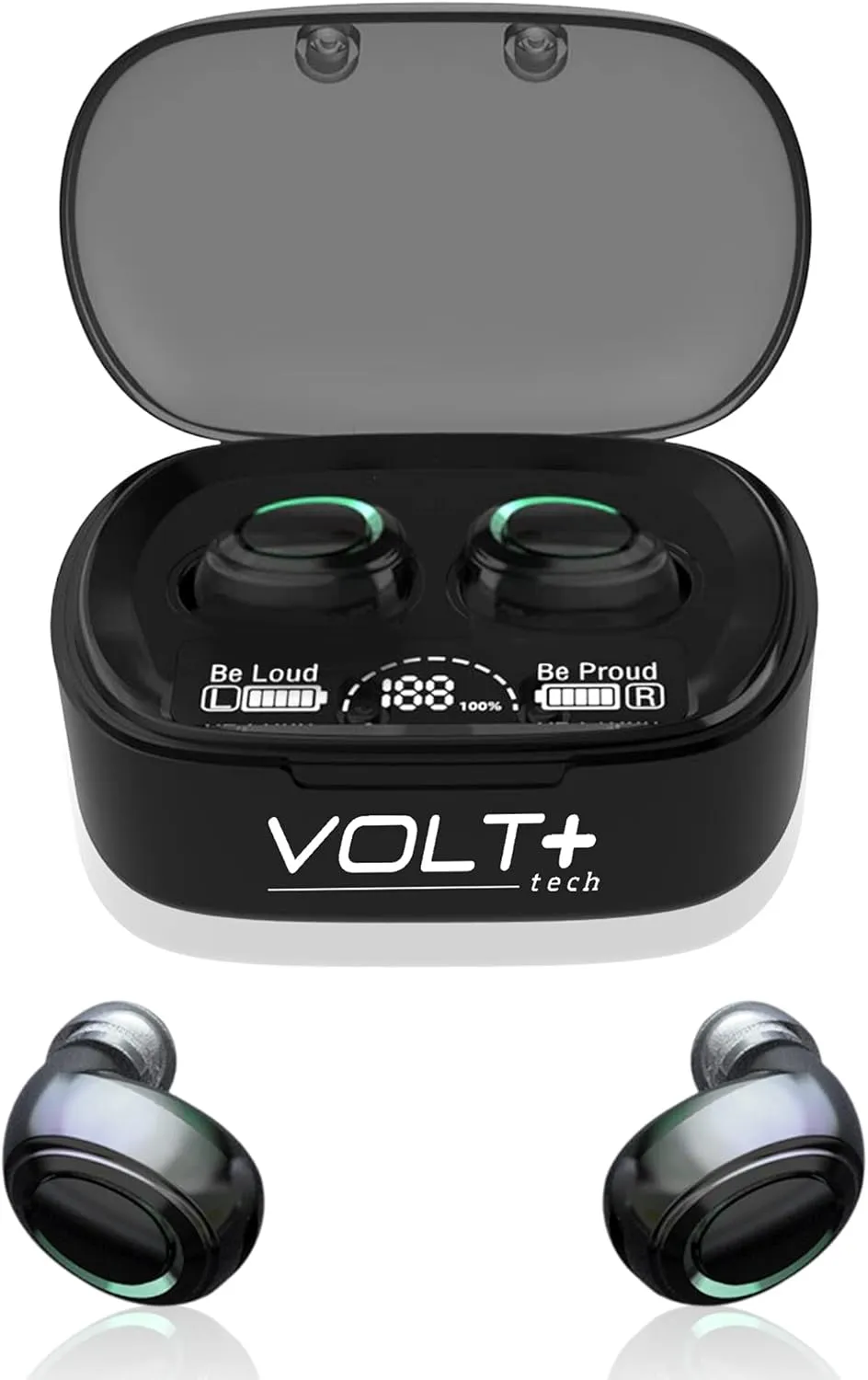 Wireless PRO Bluetooth 5.3 Earbuds Compatible with Meizu 21   36 Hour Playback Use, Wireless IPX4 Waterproof/Sweatproof/Noise Reduction with Quad Mic