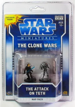 Wizards of The Coast Star Wars Minitaures Clone Wars Scenario Map Pack 1 The Attack on Teth