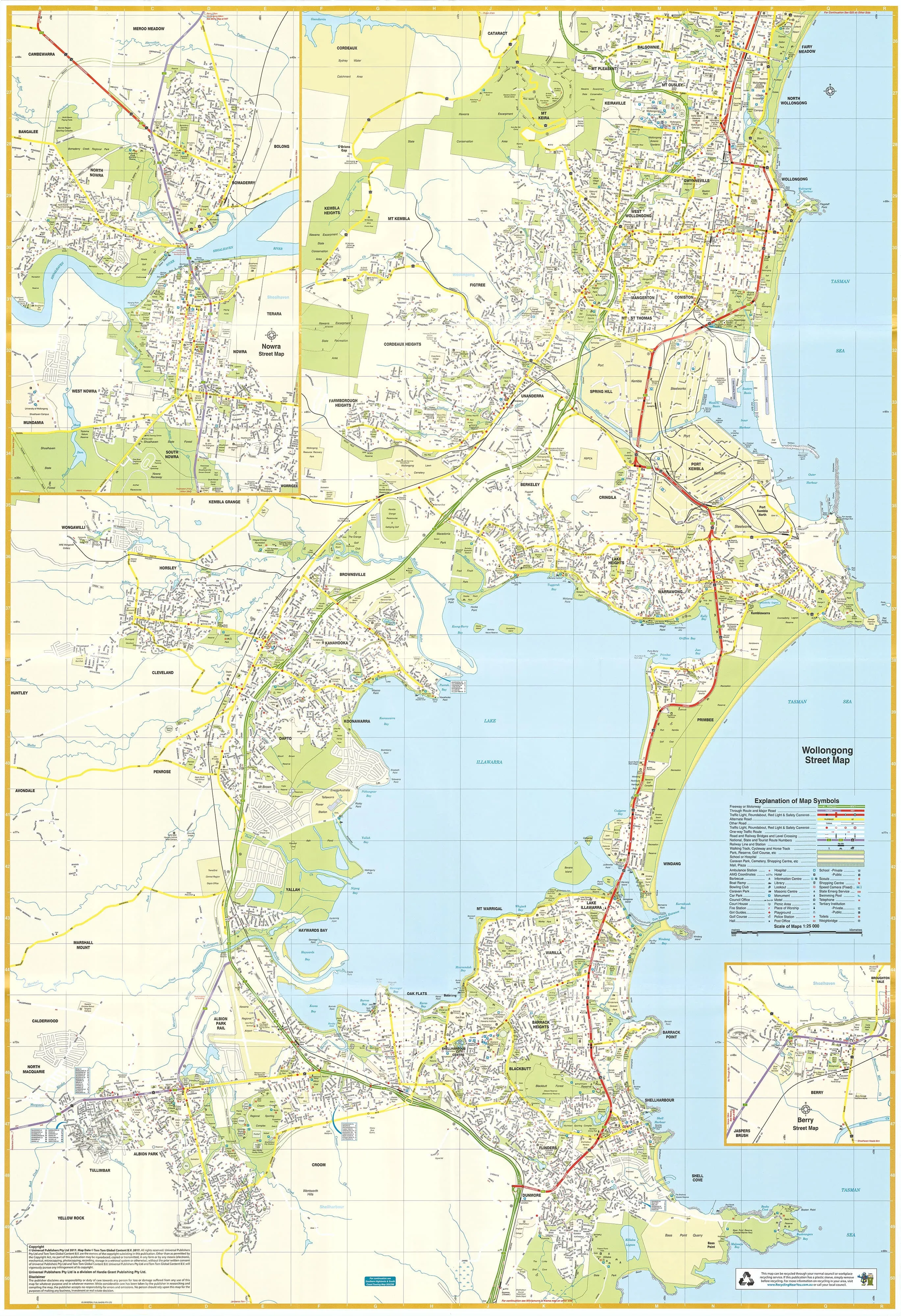 Wollongong Nowra & Berry UBD Map 299