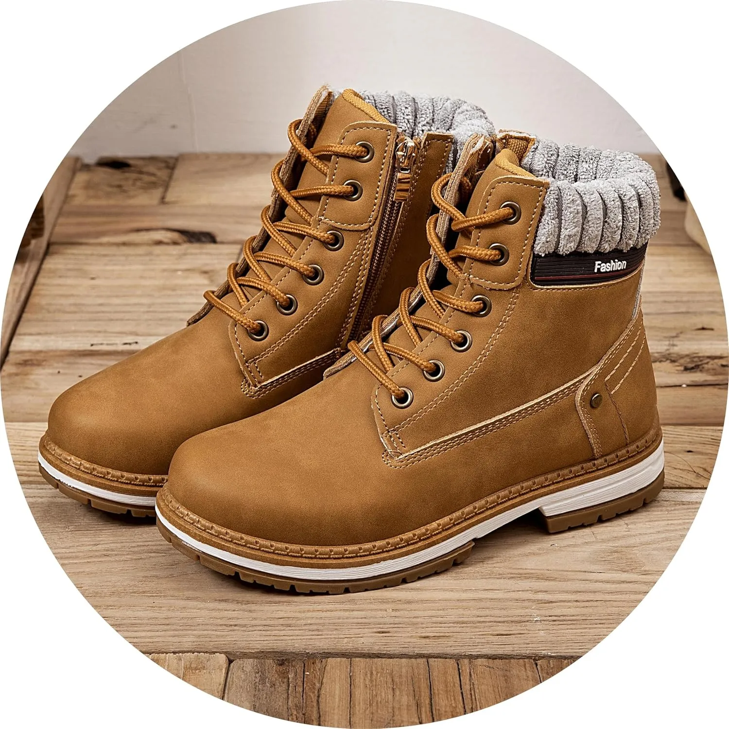 Women Work Boots - Waterproof Hiking Outdoor Lightweight Construction Composite Comfortable Zipper Hiking