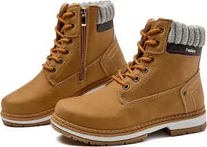 Women Work Boots - Waterproof Hiking Outdoor Lightweight Construction Composite Comfortable Zipper Hiking