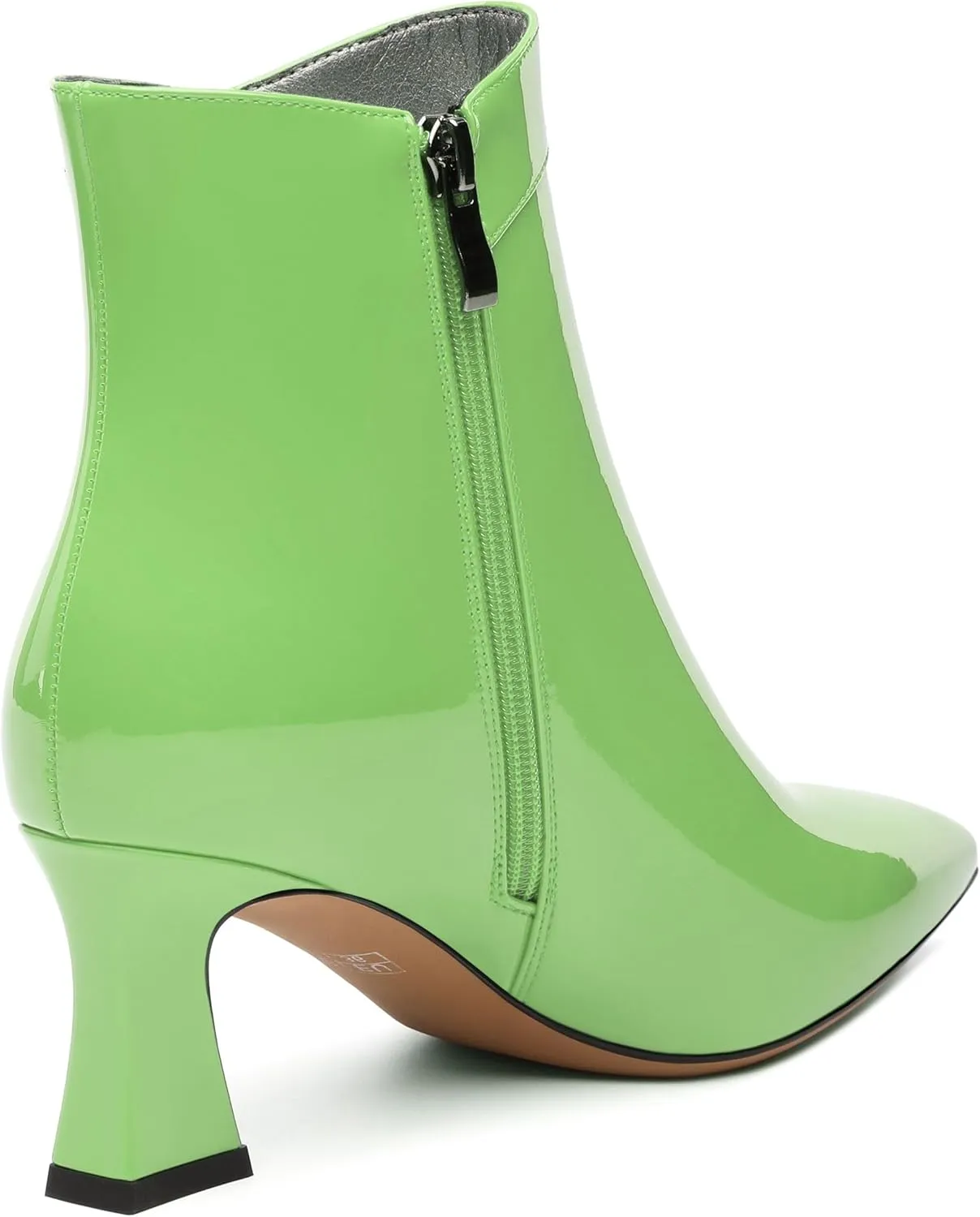 Women's ankle boots, mid heeled pointed fashion sexy boots, 2.5-inch slim high heels
