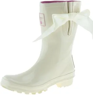 Women's Rain Boot Waterproof Mid-Calf Boots Cute Printing Rainbow Rain Boots Wellies Rain Shoes UK Brand