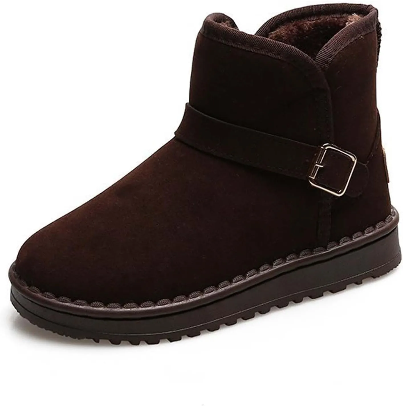 Women's snow boots winter fashionable plush casual warm boots anti slip and wear-resistant youth campus style