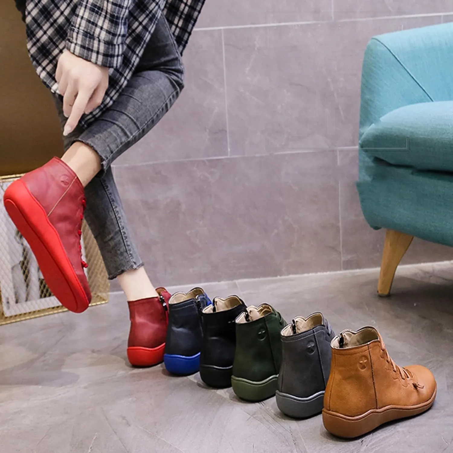 Women's Vintage Ankle Boots, Ankle Booties