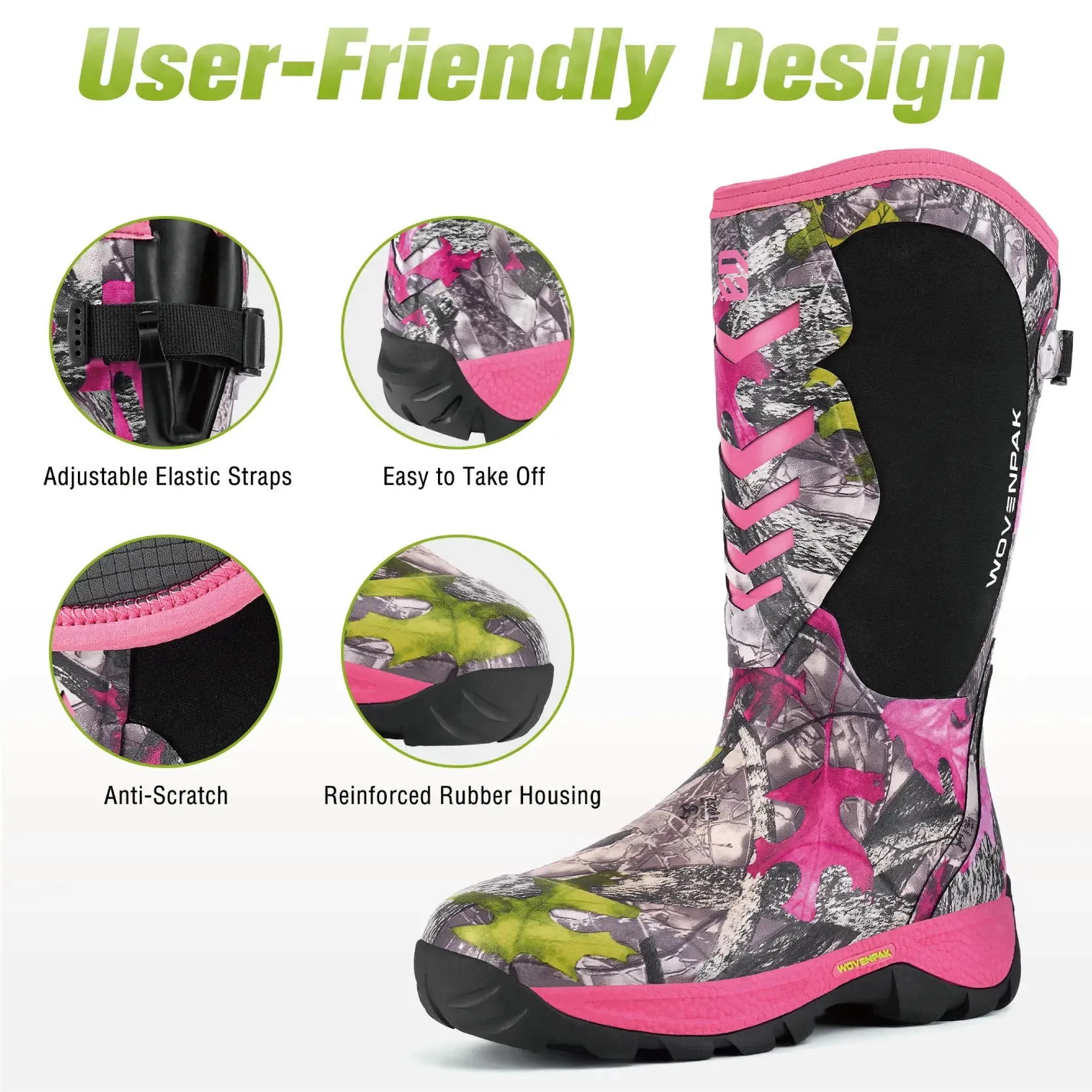 Wovenpak Rubber Boots for Women