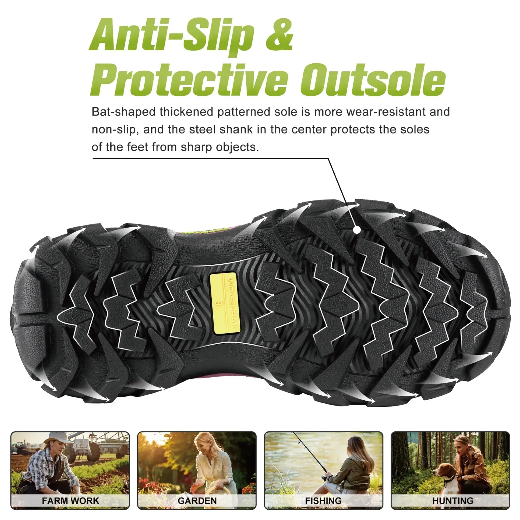 Wovenpak Rubber Boots for Women