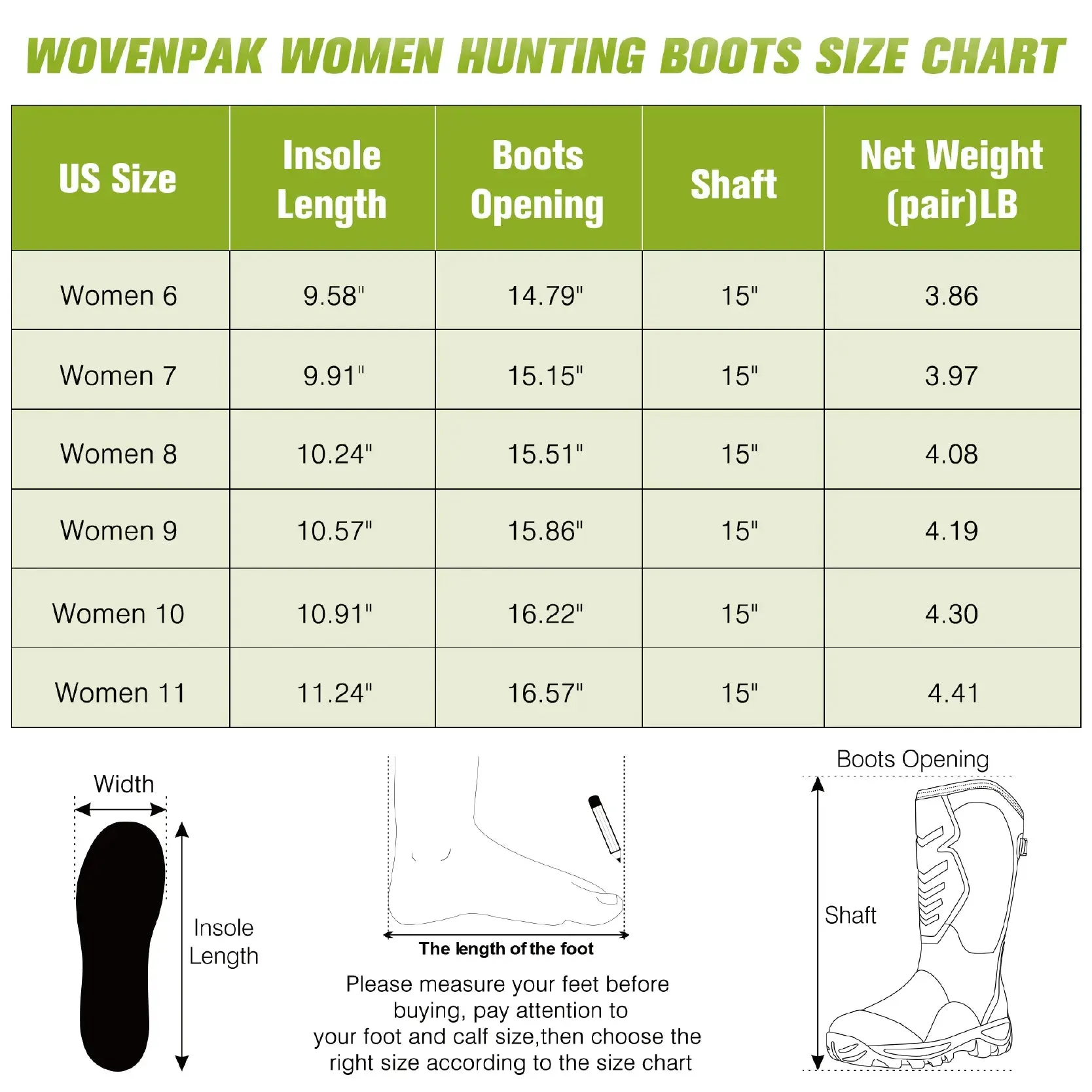 Wovenpak Rubber Boots for Women