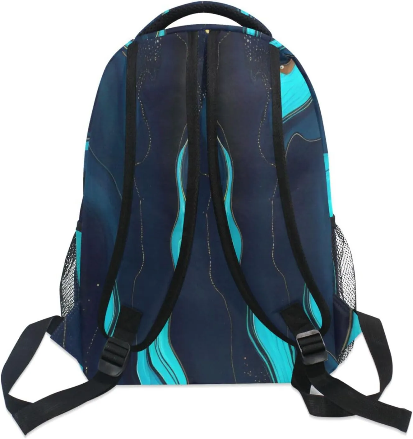 xigua Blue Butterfly Backpacks Waterproof Laptop Casual Daypack Tablet Travel Backpack School Bag with Multiple Pockets
