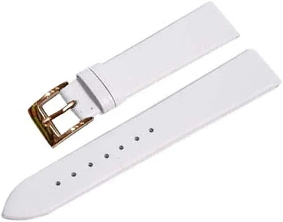 XLCZMYL Plain Weave Leather Watch strap 12 14 16 18 20 22 mm leather Watch band with Gold Pin buckle,10,14mm