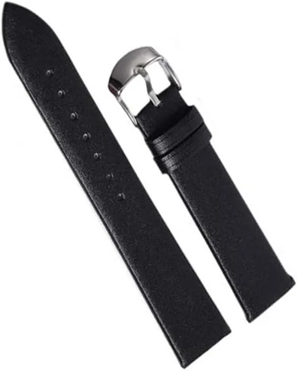 XLCZMYL Plain Weave Leather Watch strap 12 14 16 18 20 22 mm leather Watch band with Gold Pin buckle,1,18mm