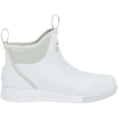 Xtratuf Men's Ankle 6" Waterproof Slip Resistant Deck Boot -White- ADSM101