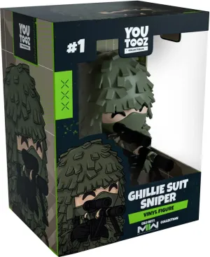 Youtooz Ghillie Suit Sniper 4.2" Vinyl Figure, Official Licensed Collectible Ghillie Suit Sniper From Call Of Duty: Modern Warfare 2 Video Game Figure, By Youtooz Modern Warefare 2 Collection