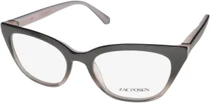 Zac Posen Cedella Thick Rim American Fashion Designer Hip Eyeglass Frame/Glasses [50-17-135, blush smoke]