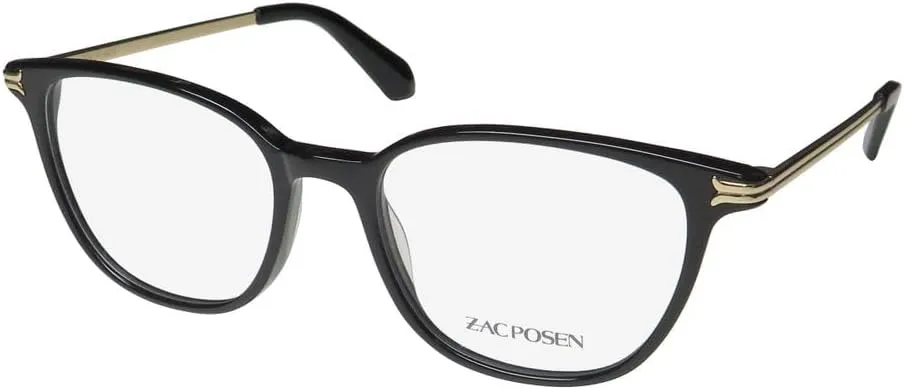Zac Posen Maryse Classic American Fashion Design Modern & Elegant Eyeglass Frame/Glasses/Eyewear [50-17-140, black]